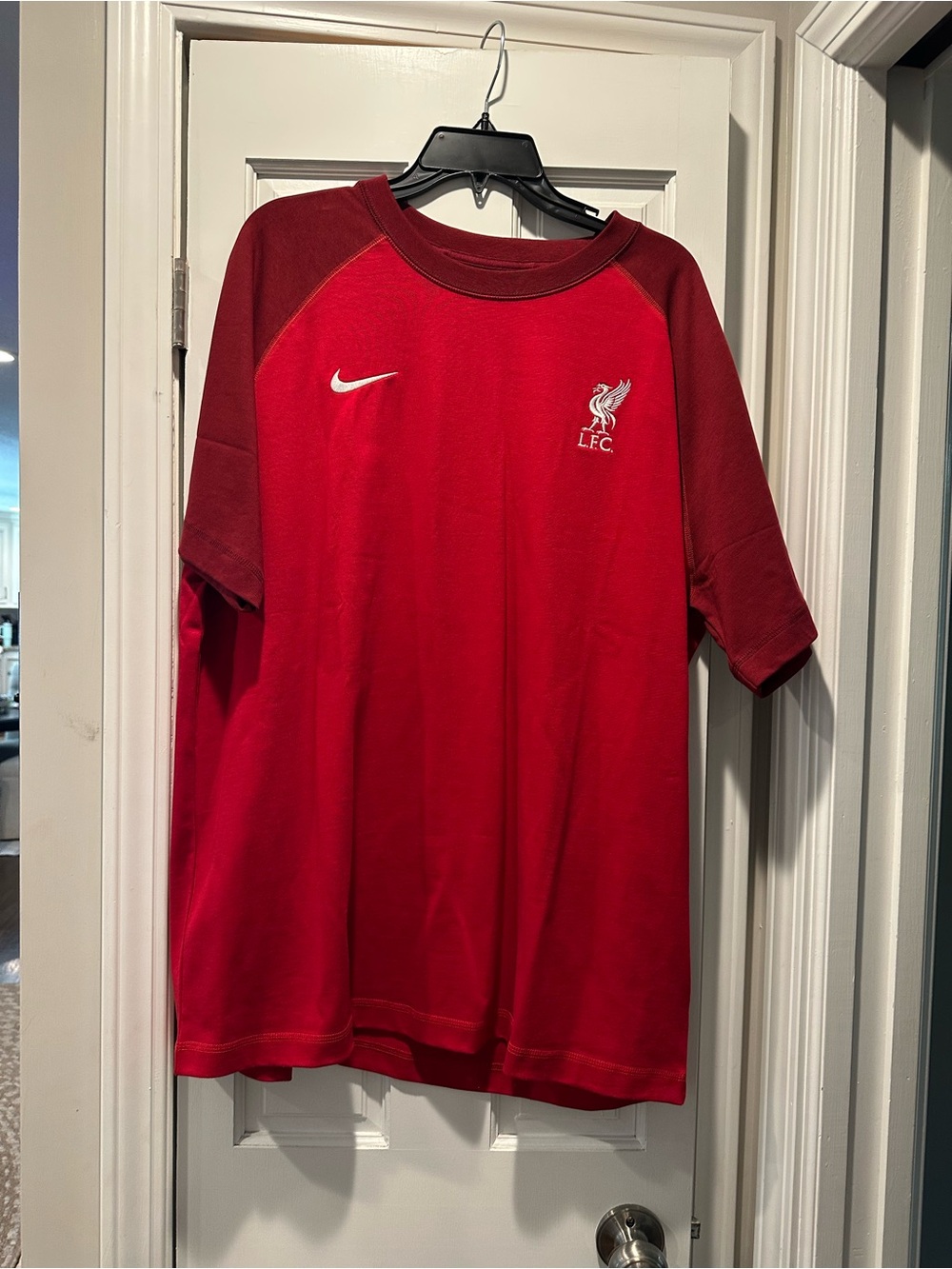 Nike Red Liverpool FC Short Sleeve shirt NWT XL